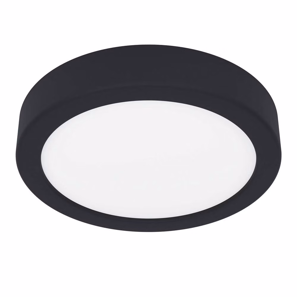Eglo 900637 FUEVA 5 LED a plafone 11W Ø160mm Nero Bianco Bianco caldo IP44