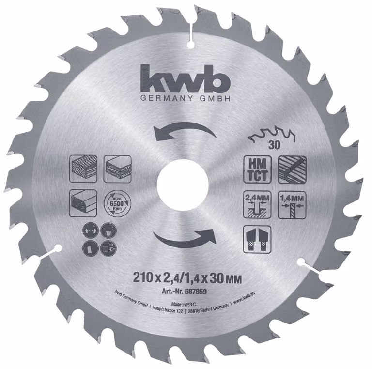 kwb 587859 Lama circolare 210 x 30 mm 1 pz