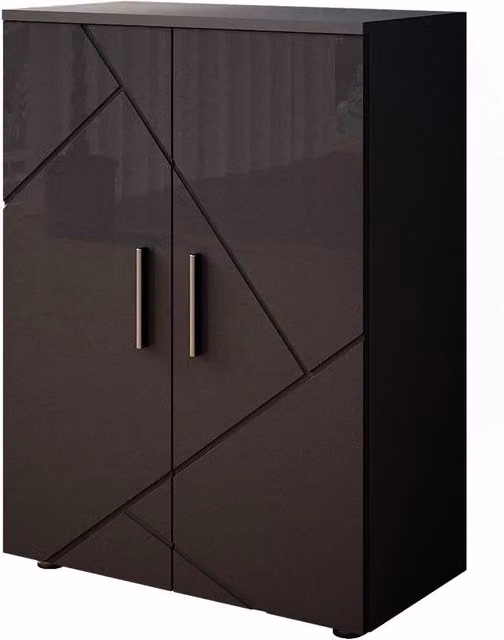 Mobiletto bagno Irma Vicco colore antracite lucido L: 60 cm, H: 81 cm – 1