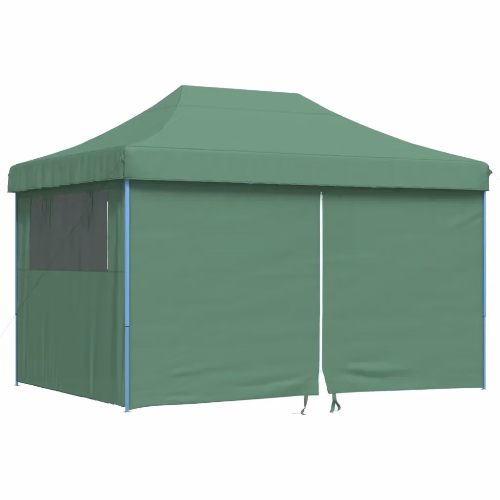 Tendone per feste pieghevole pop-up con 4 pareti vidaXL verde L/P/H: 410 x 315 x 279 cm – 2