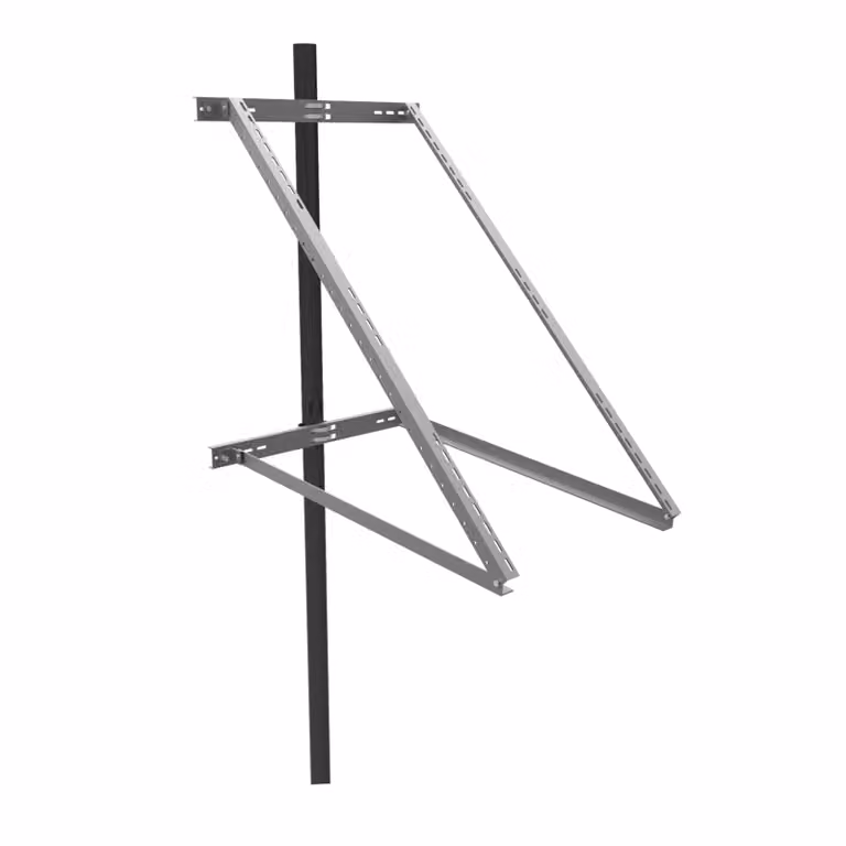 enjoy solar® Supporto in alluminio per pannello DUO con larghezza da 100 a 680 mm, angolo di inclinazione da 30° a 60°, IVA 0%.