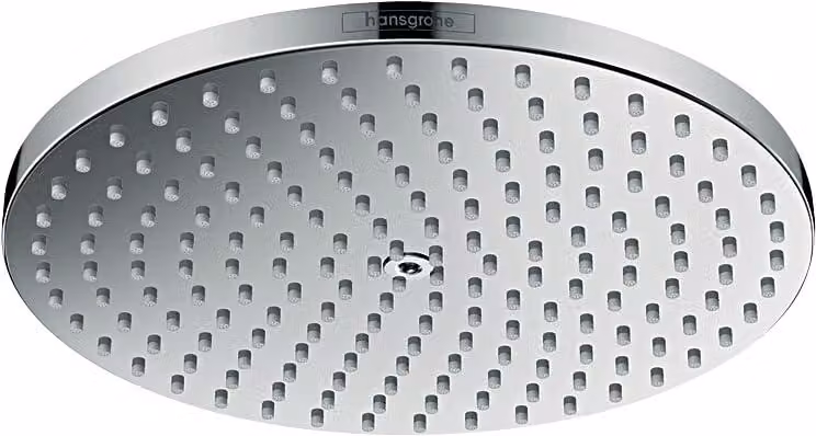 Doccia a soffitto 240 mm, tecnologia EcoSmart, getto PowderRain, finitura Chrom, per installazione a parete o a soffitto
