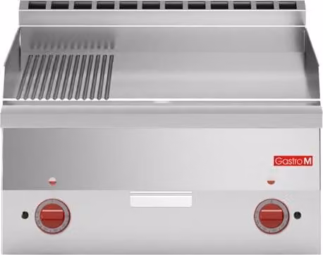 Piastra per griglia elettrica Gastro M 600 60/60 piedi, 2/3 liscia e 1/3 rigata