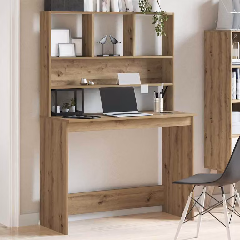 Maison Exclusive - Scrivania con scaffale in rovere Artisan 102x45x148 cm Materiale ligneo