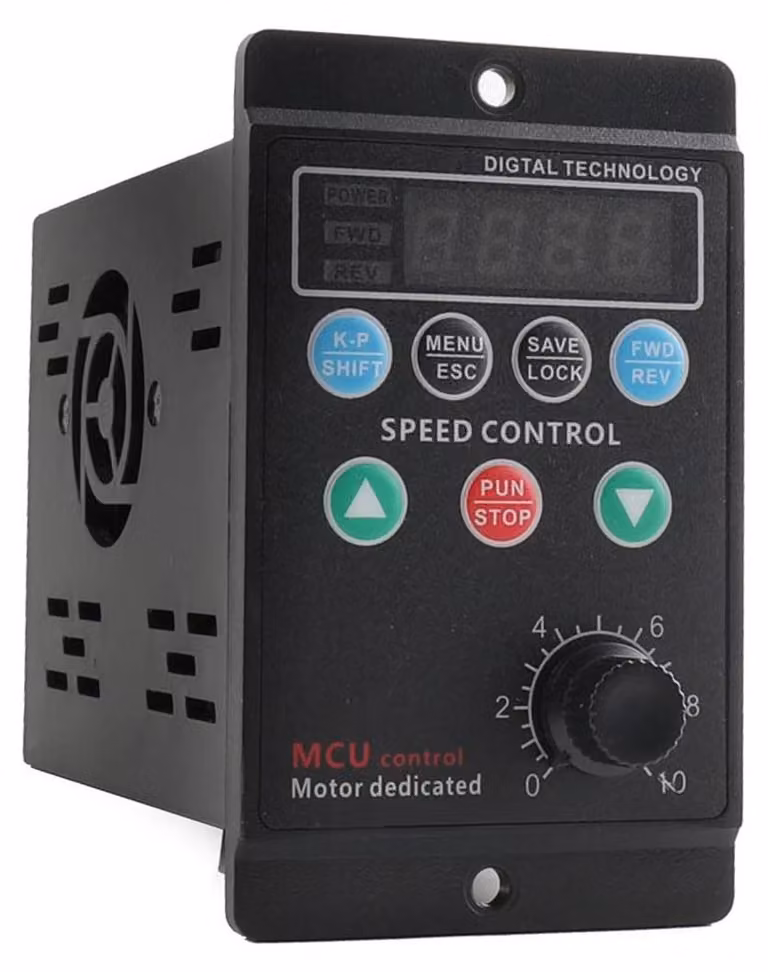 Inverter 750 W - Ingresso monofase, uscita trifase - 220 V - Nero - Per macchinari industriali