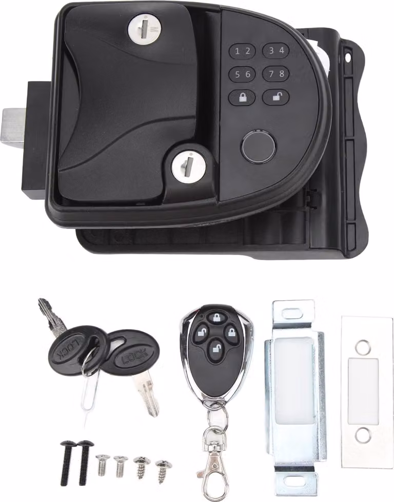RV Keyless Entry Keypads telecomando porta Digital Lock Latch maniglia per camper 5 ° ruota rimorchi