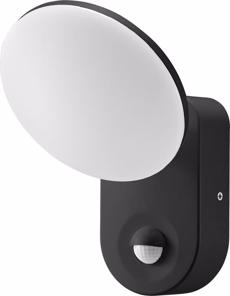 RIOLIT LED 15W, apparecchio con rilevatore di movimento, 1100lm, IP65, 4000K, nero