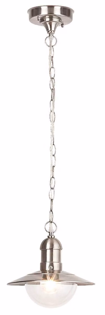 Lampada a sospensione mediterranea 1xE27 Oslo cromo satinato 8764 Rabalux