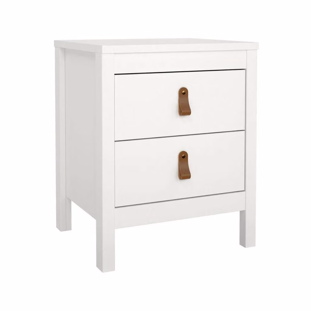 Comodino Fred DMORA Bianco L: 43,8 cm, P: 38,4 cm, H: 54,1 cm – 2