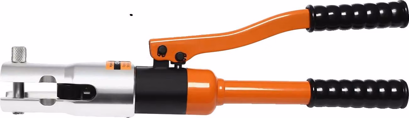 Utensile di pressatura idraulico, forza di crimpatura 10T, impugnatura ergonomica, arancione