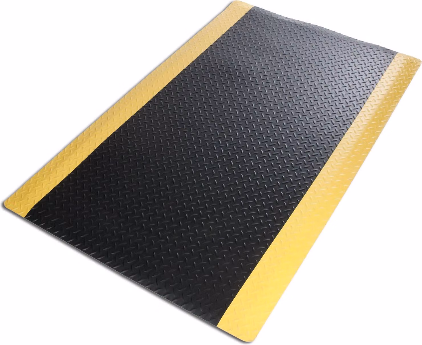 Tappeto antifatica HeavyDuty Diamond come tappetino singolo, nero-giallo, 60 x 90 cm