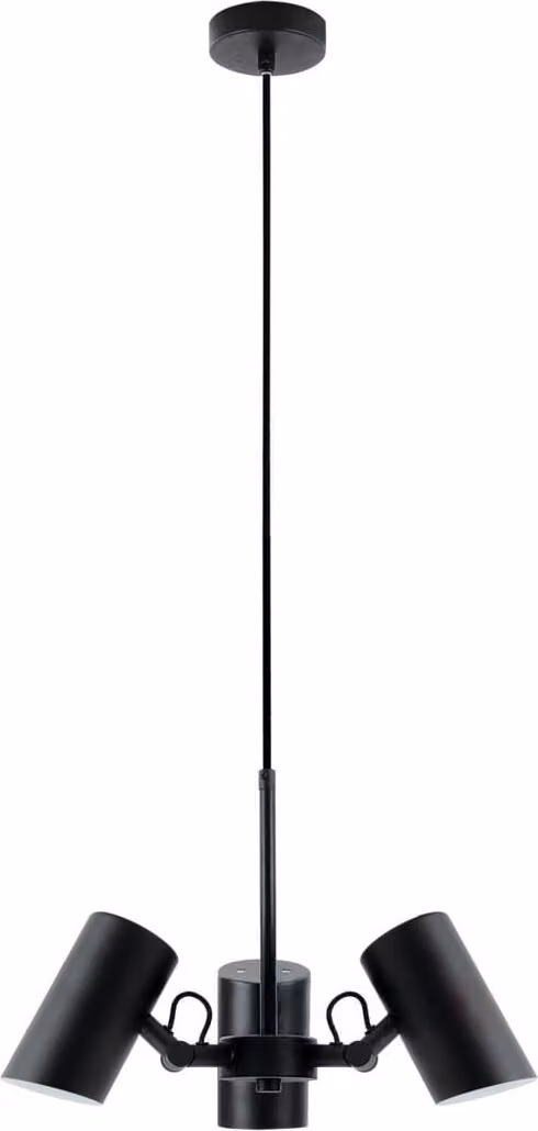 Kanlux AGZAR lampada a sospensione nera a 3 luci, E14 max. 5W, dimmerabile, metallo
