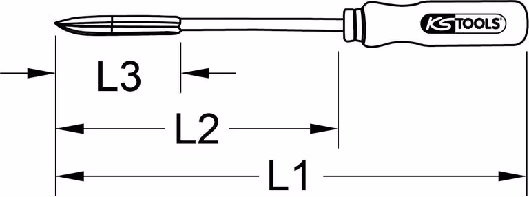 KS Tools 1503248 150.3248 Triangular scraper