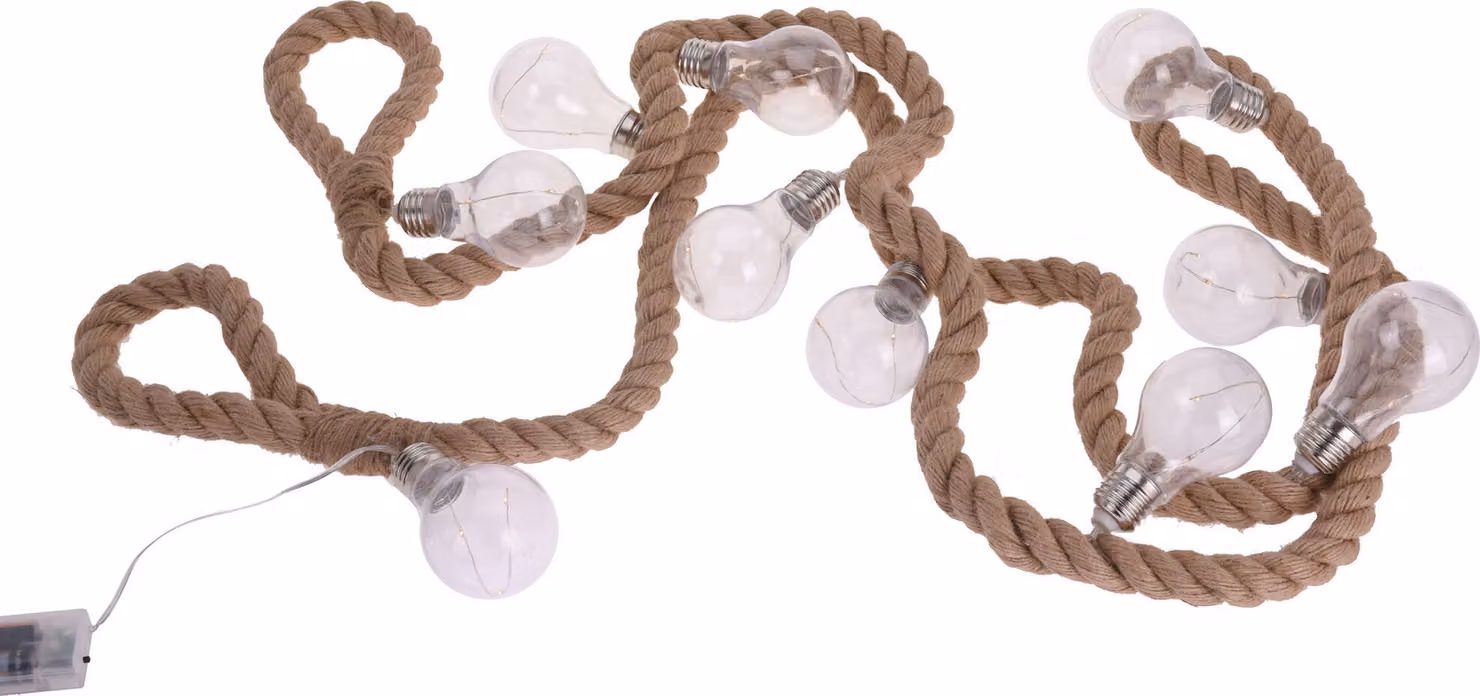 Lampadine da fata bianco caldo - 300 cm / 30 LED - decorazione festa illuminazione a batteria