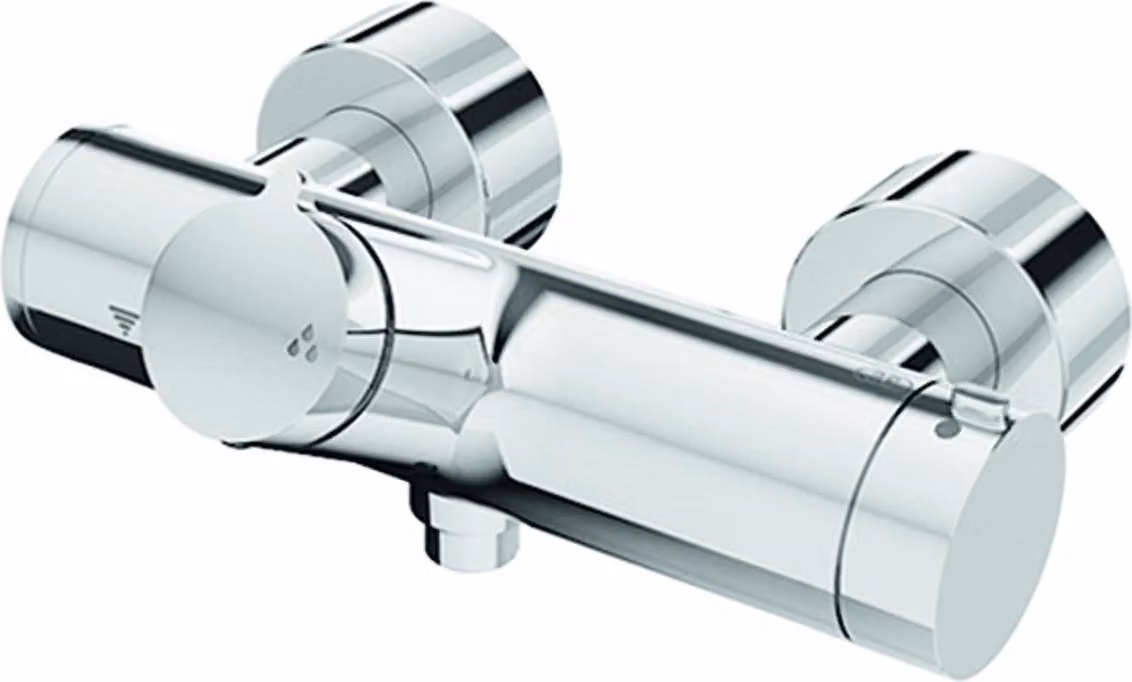 Miscelatore da incasso per doccia Schell VITUS VD-T/u cromo, termostato on/off, attacco doccia in alto con disinfezione