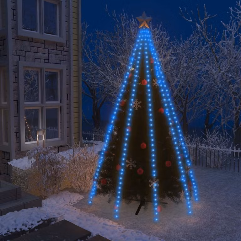 The Living Store Rete luminosa per albero di Natale con 400 LED blu 400 cm