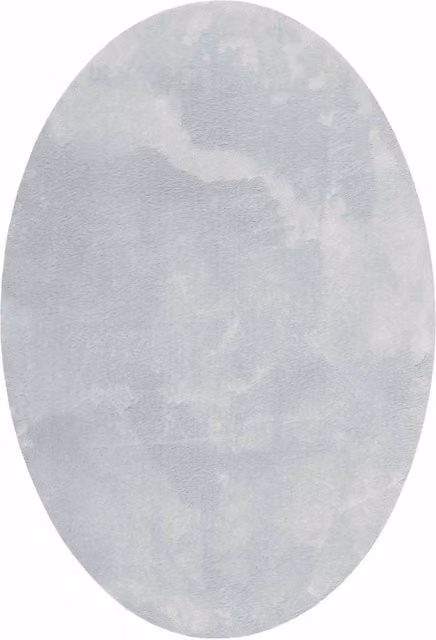 Tappeto ovale HUARTE Grigio L: 160 cm x P: 230 cm in 100% Poliestere