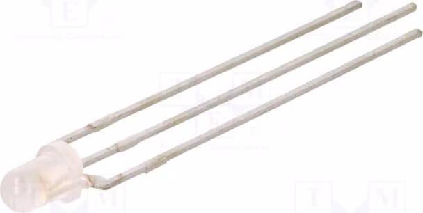 2 LED rossi/verdi, 65÷110 mcd, angolo di emissione 45°, bicolore, 65÷110 mcd, 3 mm, catodo, modello LTL1BEKVJNN