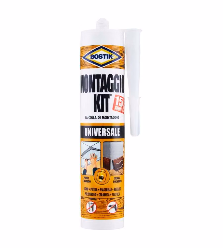 Bostik Colla di Montaggio Universale 440 gr Adesivo Acrilico Extra Forte Senza Solventi