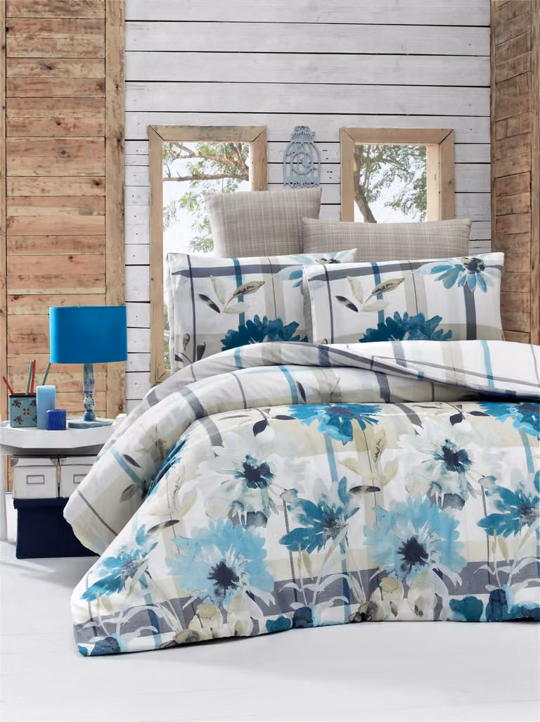 L'Essentiel Linge de Maison, Vanesa- VCT3263, blu, copriletti, 65% cotone / 35% poliestere