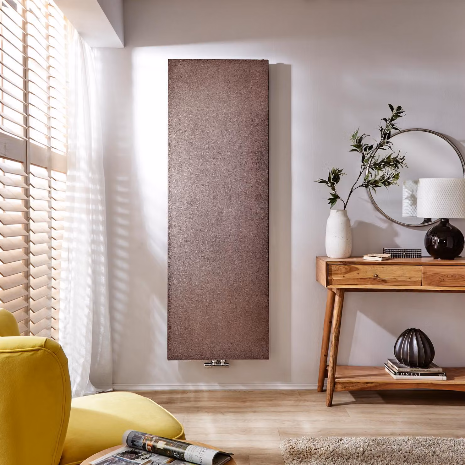 Radiatore Design Verticale Rame Antico 1800x600mm - Rubi
