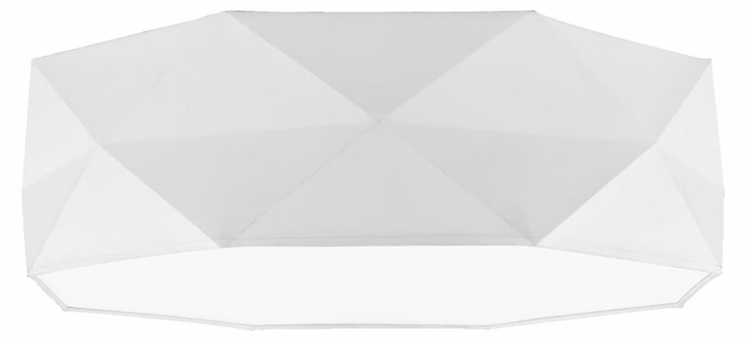 Lampada da soffitto personalizzata KANTOOR bianca 4xE27x40W in tessuto, dimensioni: 17x52x52 cm, IP20, TK-Lighting