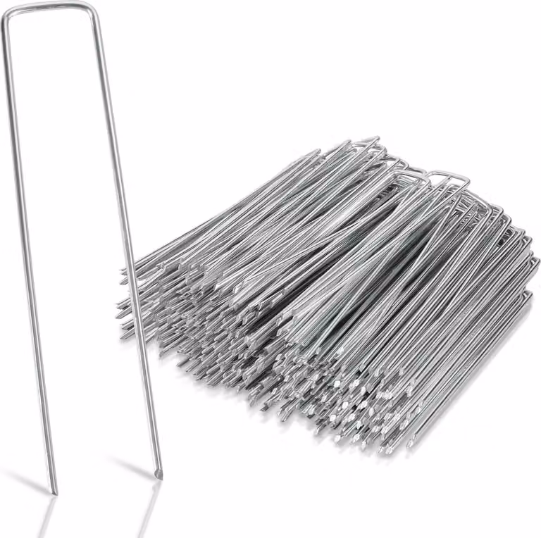 150 pezzi Ø2,8 mm ancoraggio a terra 150x25 mm ancoraggio di fissaggio chiodi a terra in acciaio zincato ancoraggio a terra