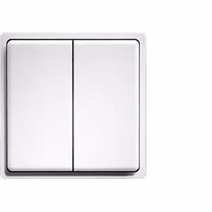 Eltako 30000265 FMT55/4-wg con doppio bilanciere bianco puro lucido radio mini pulsante