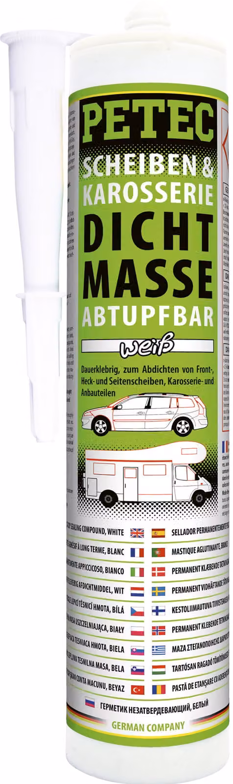 Sigillante per parabrezza e carrozzeria / bianco, tamponabile / 1x310ml - PETEC