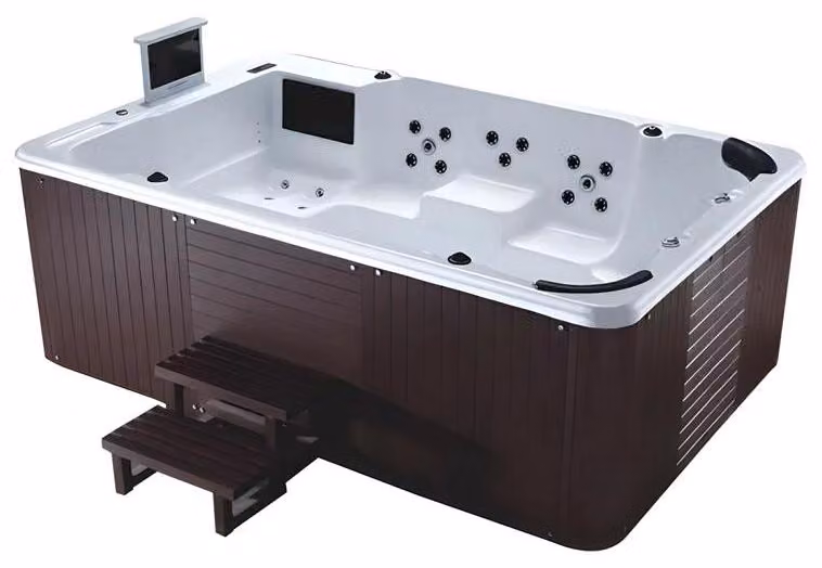 Massagebecken Außenwhirlpool Outdoor-Spa Whirlpool Whirlwanne 308x208 cm