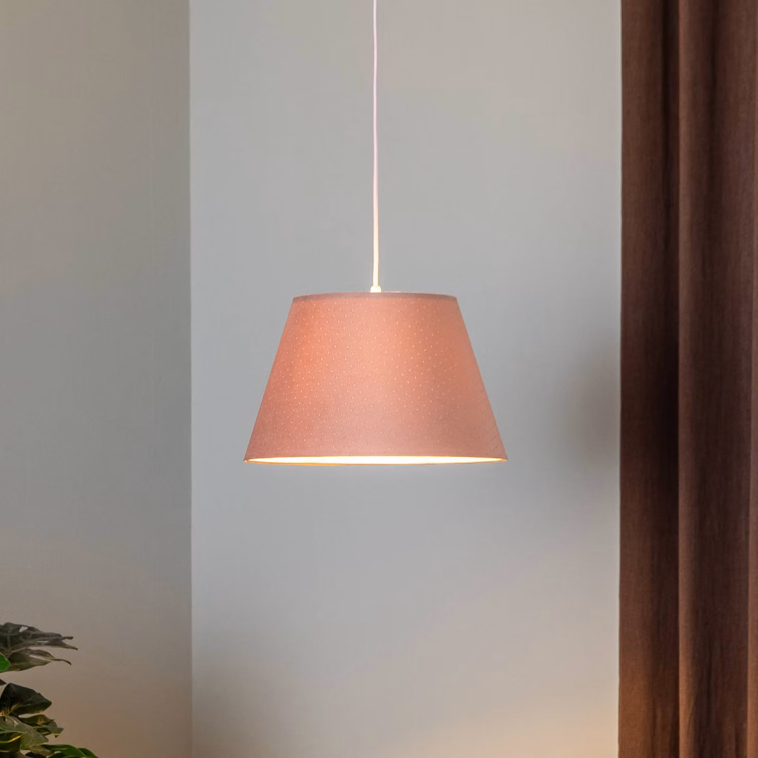 Lampada a sospensione Rosabelle Maco Design, dimmerabile, Violetto / Fucsia / Rosa, Soggiorno / Sala da pranzo, Tessuto / Stoffa / Seta, Lampada a sospensione