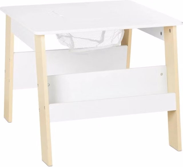 Set di mobili per bambini da 3 pezzi tavolo ad altezza adeguata 80 x 60 x 40 cm stile moderno in legno beige 13_0012092
