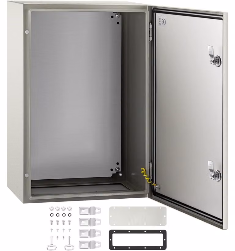 Armadio elettrico - Quadro elettrico - Locale quadri - Armadio in acciaio - Armadio a parete - Grado di protezione IP66 (resistente all'acqua)