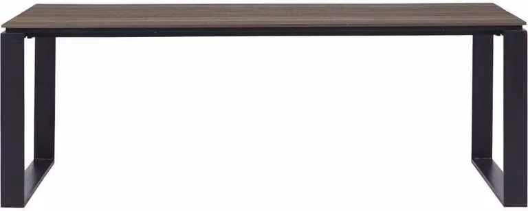 Tavolo da giardino Martinus 100x210cm nero, marrone.