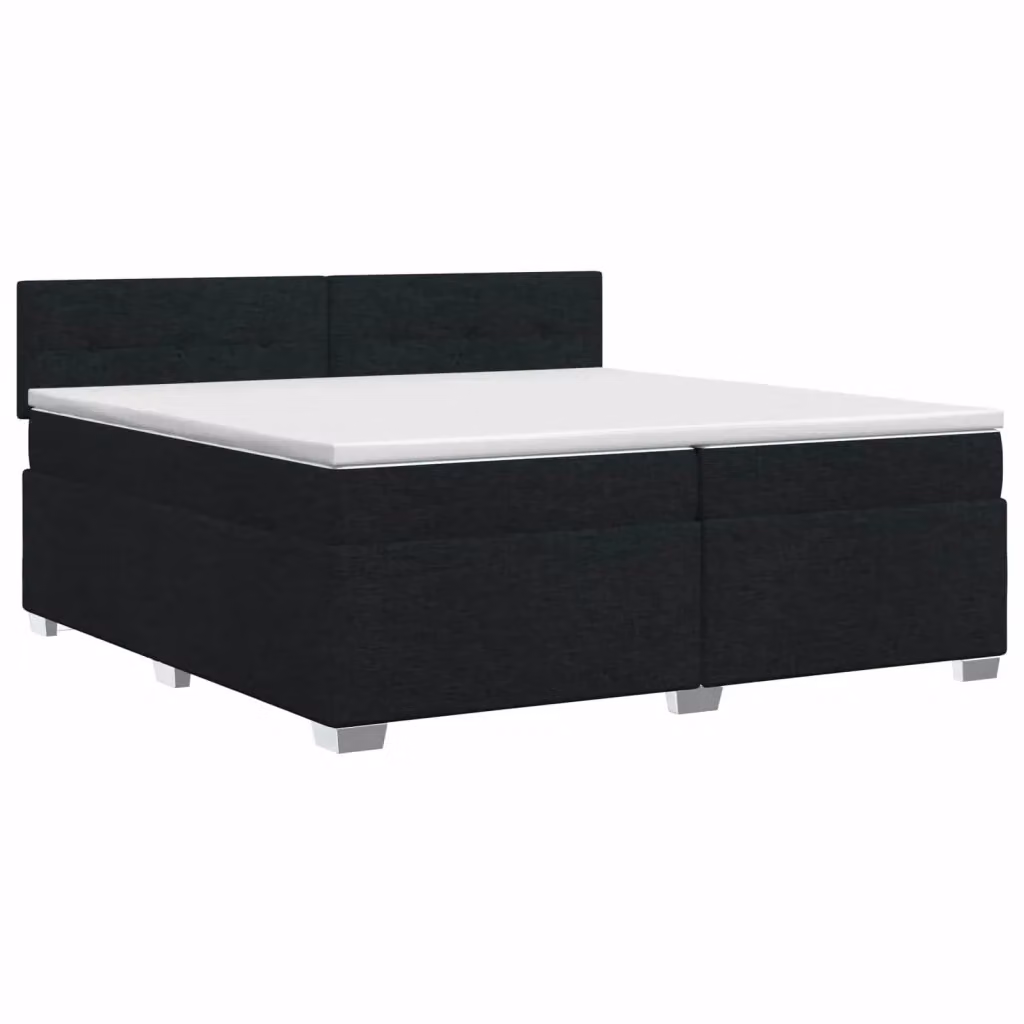 Letto box spring con materasso ibrido vidaXL nero L/P: 200 x 200 cm – 2