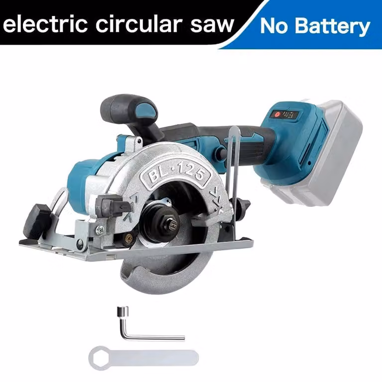 Troncatrice a batteria - Senza fili - Diametro disco da 125 mm - 18V - Angolo di taglio regolabile - Troncatrice manuale