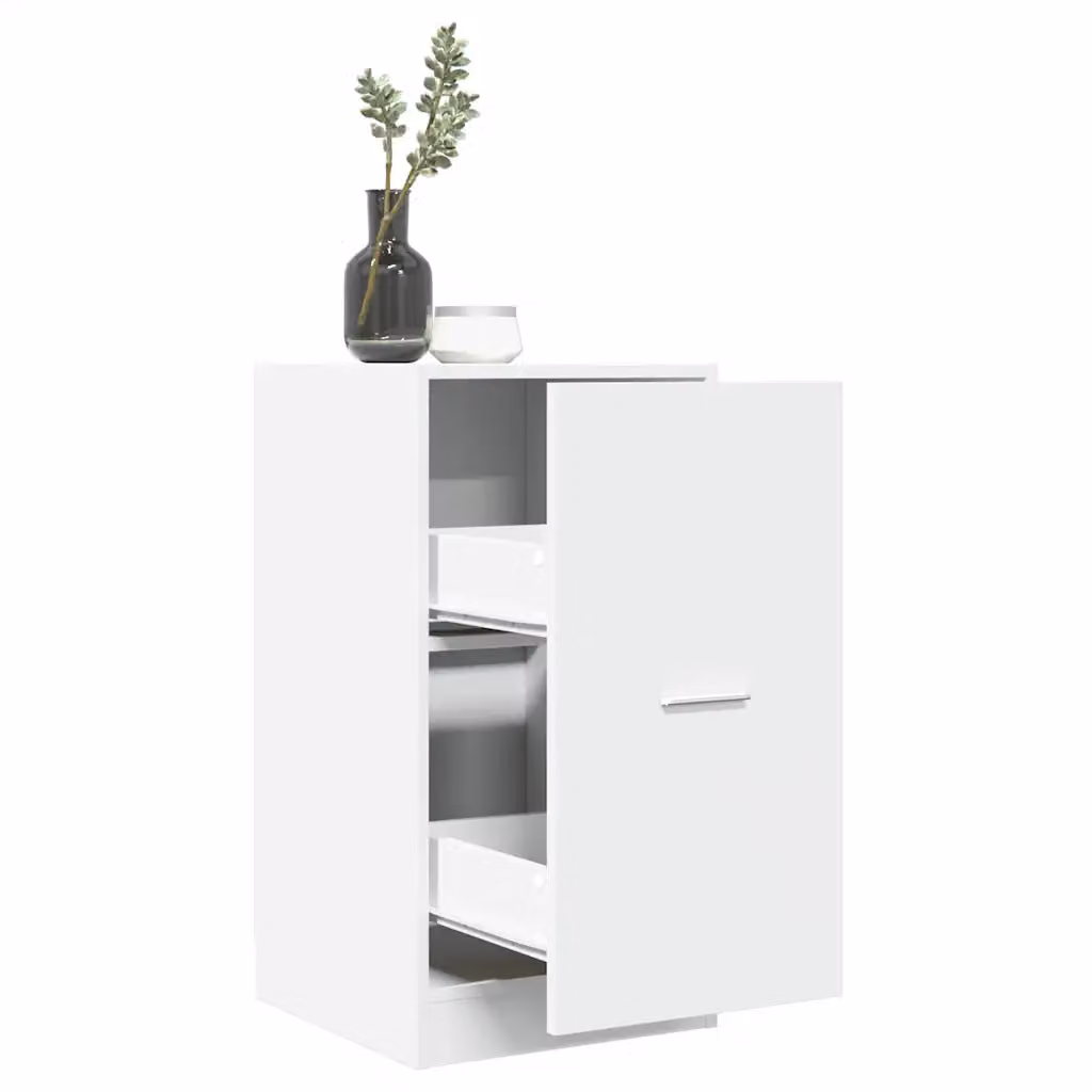 Armadietto da Farmacia da Parete vidaXL Bianco Moderno con Cassetti e Ripiani L/P/H: 40 x 41 x 77,5 cm