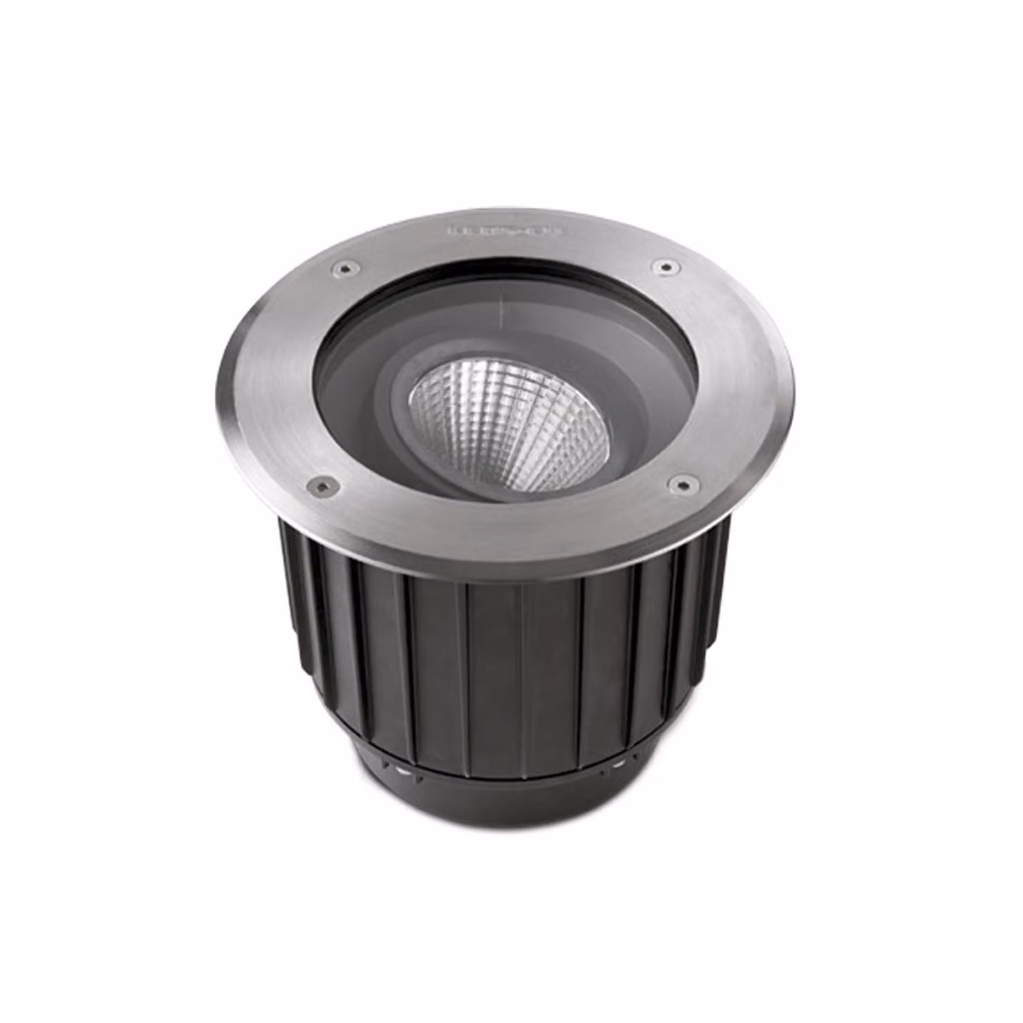 Leds-C4 Gea - Faretto da incasso a LED da pavimento, acciaio inossidabile lucido, 1950 lm, 2700 K, IP67