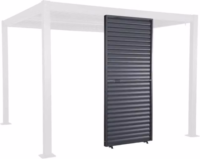 Persiana con lamelle orientabili 1m in alluminio per pergola