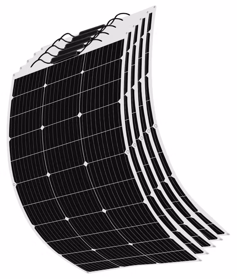 Pannello solare flessibile da 500 W - 12 Volt, monocristallino - Ultraleggero e sottile - Impermeabile