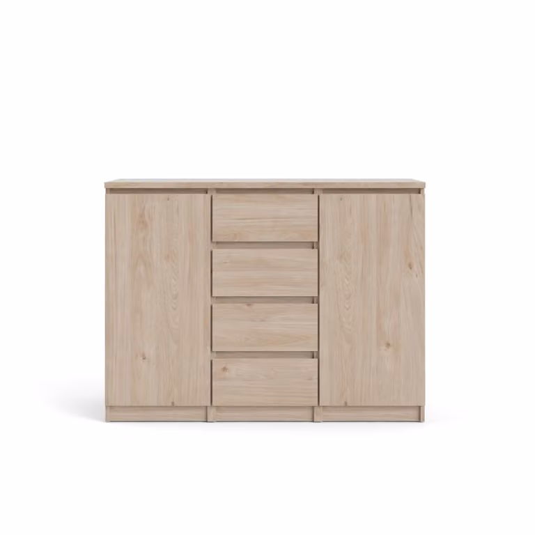 Credenza Nada 2 ante e 4 cassetti Decoro Hickory.
