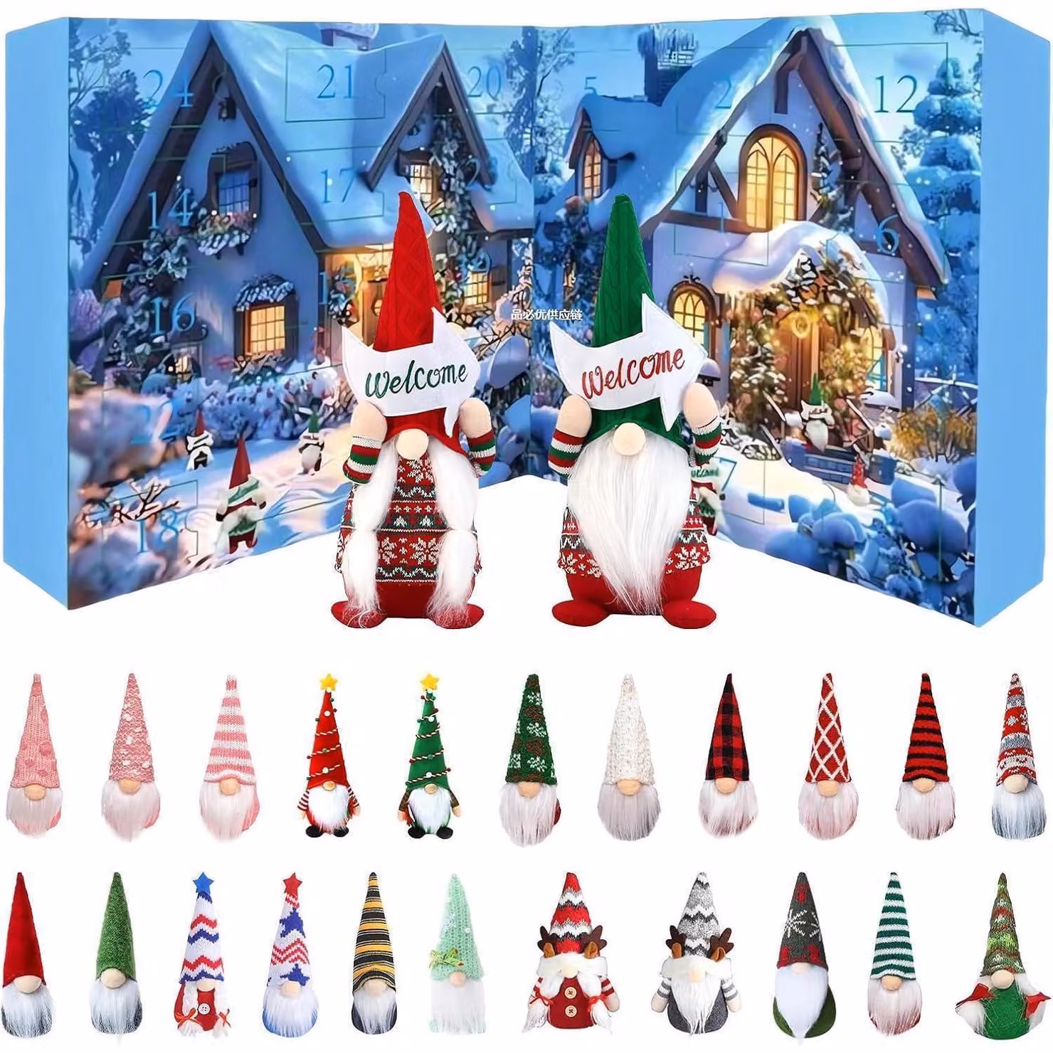 Calendario dell'Avvento, piccolo regalo, 24 decorazioni, 2025, articoli decorativi per adulti