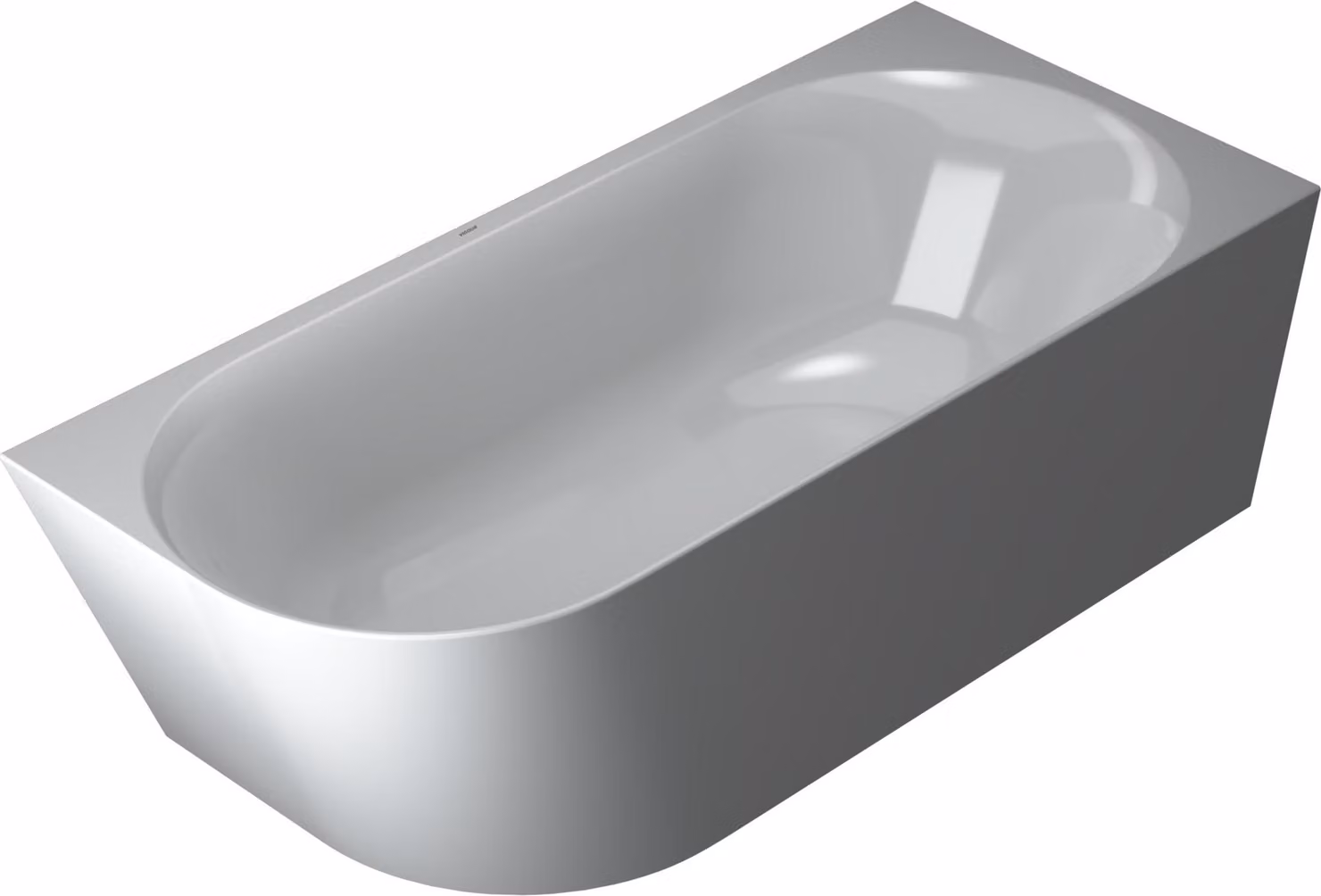 VIGOUR DERBY V3 Vasca da bagno angolare in acrilico con rivestimento 180 x 80 cm bianco lucido, rettangolare
