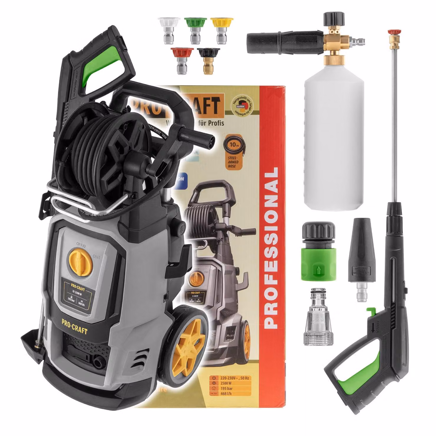 Idropulitrice ad alta pressione Procraft CW2.5/195, 195 bar