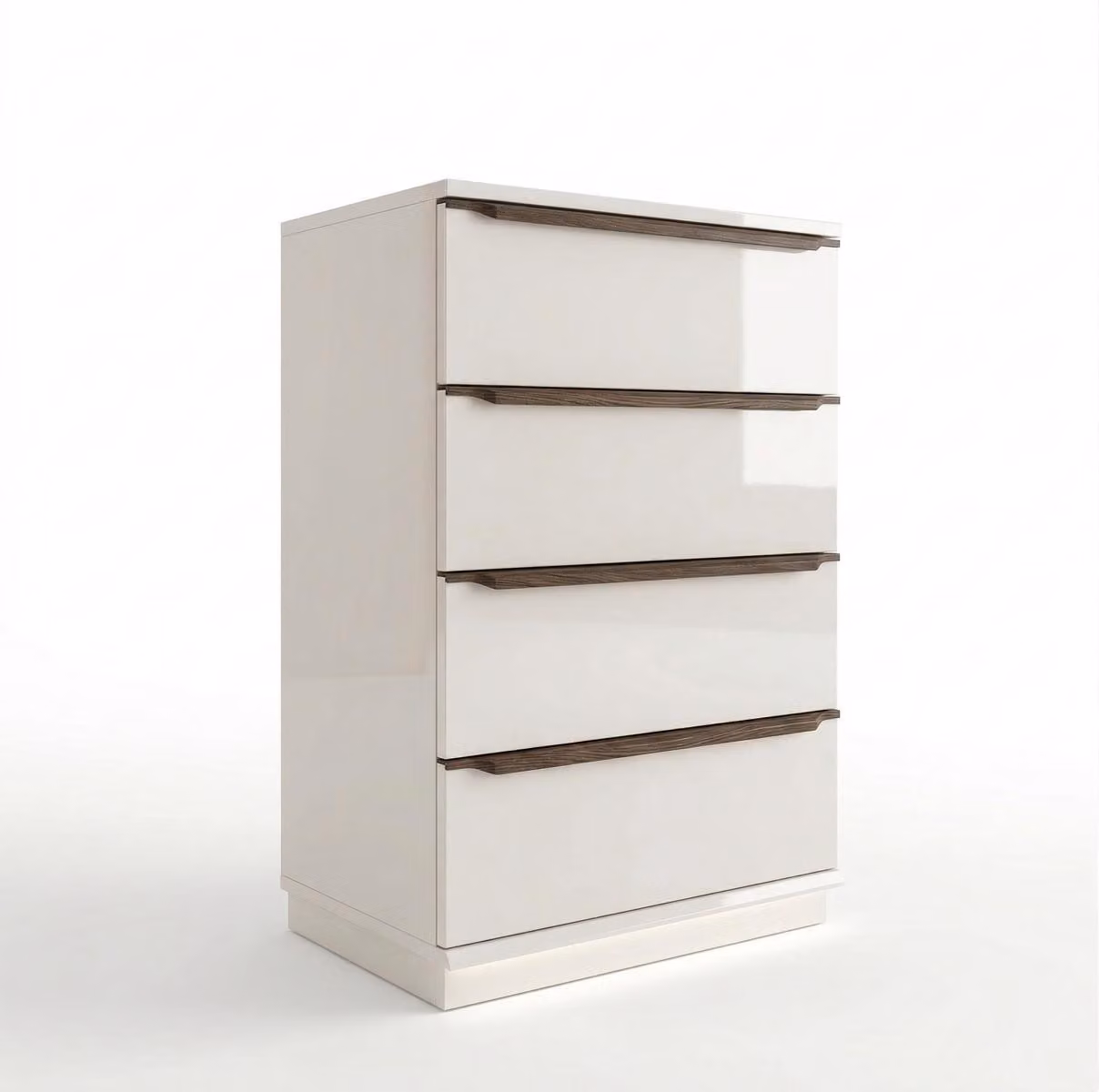 Comodino beige, stile moderno, confortevole, pratico, compatto, funzionale, robusto