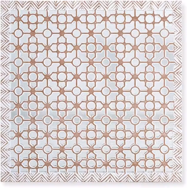 Testiera realizzata in MDF bianco decapato