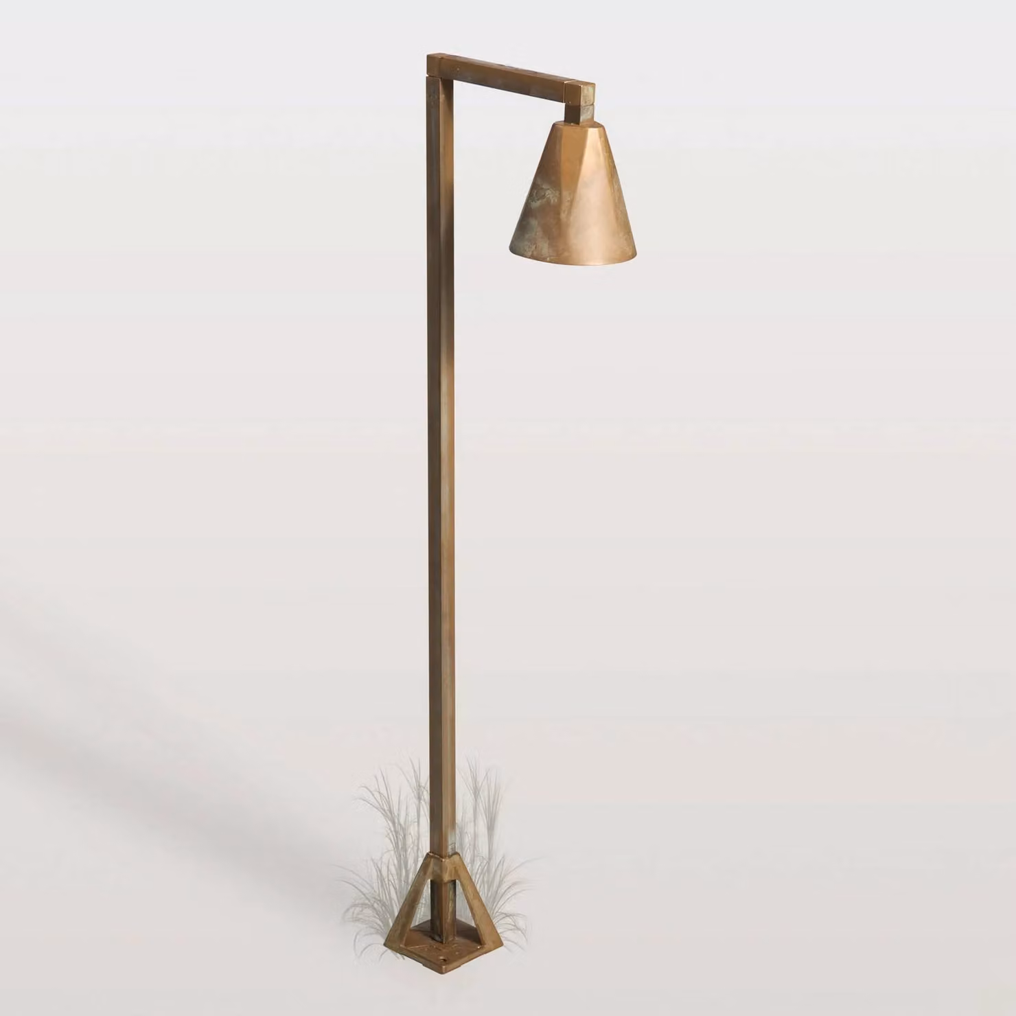 Moretti Luce Lampioncino da giardino Silva Disk, Bronzo / Ottone antico, Ottone, Campagna / Rustiche, Lampada LED da esterni