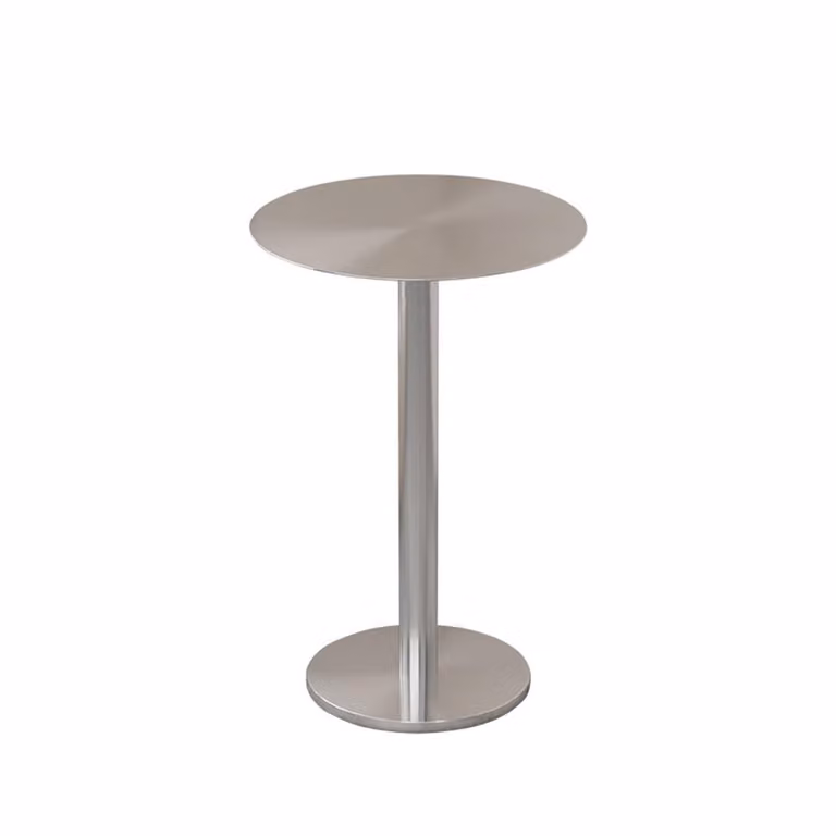 Mobili da ristorazione in acciaio inox bar caffè commerciale tavolo bistro tavolo rotondo 50x75cm【BXG-BY50】