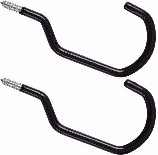 Set di ganci per mountain bike da 8 pollici, per carichi pesanti, confezione da 2, per garage
