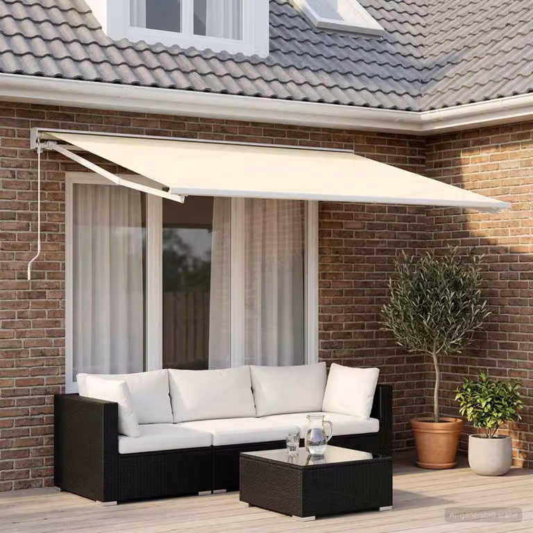 Telo di ricambio per tenda da sole vidaXL in poliestere, colore beige, L 300 x P 250 cm